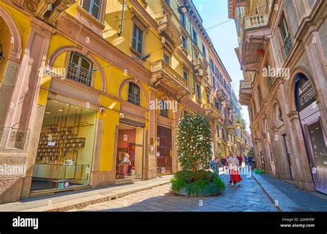 Via della Spiga in Milan, Italy 